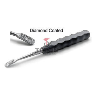 Bone File 18 cm / 7″ Fibre Handle / CVD Diamond Coated