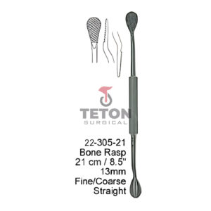 Bone Rasp 21 cm/8.5 13mm Fine/Coarse Straight