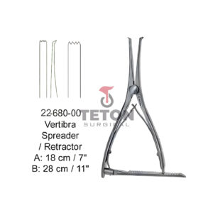 Vertibra Spreader / Retractor A: 18 cm /7" B: 28 cm /11