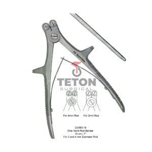 One Hand Rod Bender 19 cm/7" For 3 and 4 mm Diameter Rod