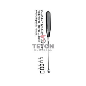 Volkmann Bone Curette Oval with Plastic Handle