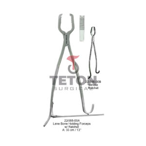 Lane Bone Holding Forceps w/ Ratchet – 33 cm / 13