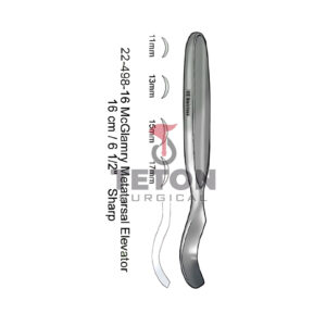 McGlamry Metatarsal Elevator 16 cm / 6 1/2" Sharp