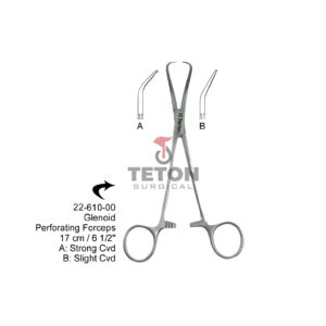 Glenoid Perforating Forceps 17 cm/6 1/2" A: Strong Cvd B: Slight